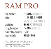 Ram 120 Pro Grill / Fogues TX - Al Frugoni