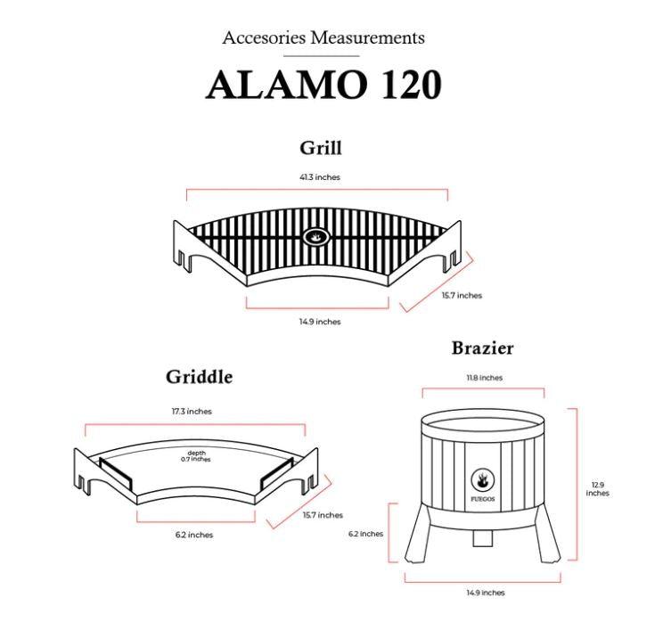 Barbecue a gas 4 fuochi + 1 in aciaio Texas AllForCamping