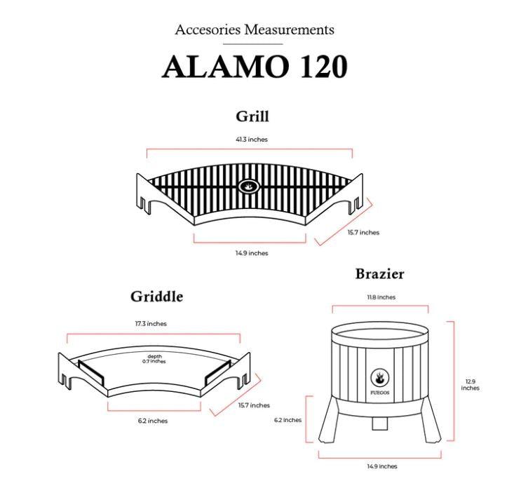 Alamo Pro 120 Grill / Fogues TX - Al Frugoni