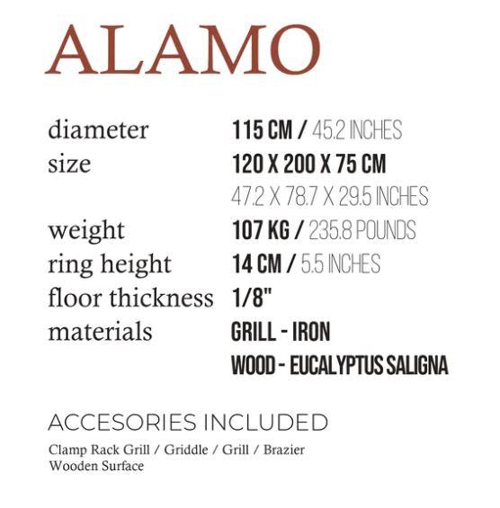 Alamo 120 Grill / Fogues TX - Al Frugoni