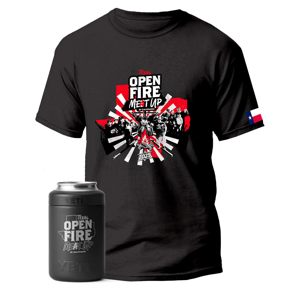 OFMU T-shirt + YETI 12 oz Colster® Can Cooler