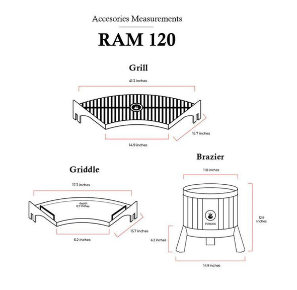 Ram 120 Pro Grill / Fogues TX